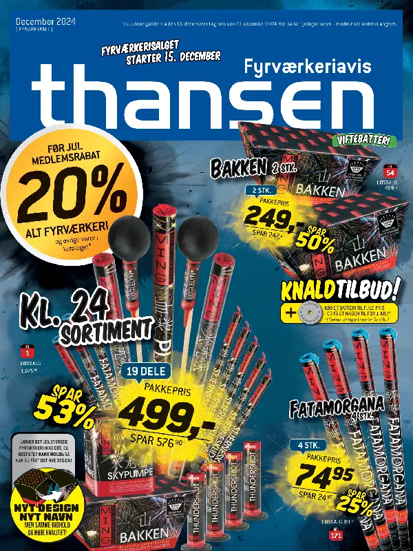 Thansen fyrværkerikatalog 2024 2025