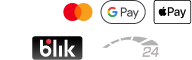 Blik, Visa, Mastercard, Google Pay, Apple Pay, P24
