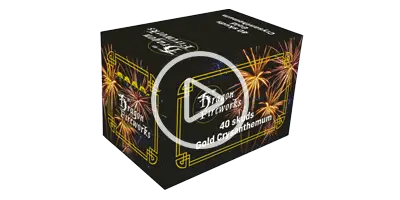 Dragon Fireworks Guldcrysanthemum Batteri