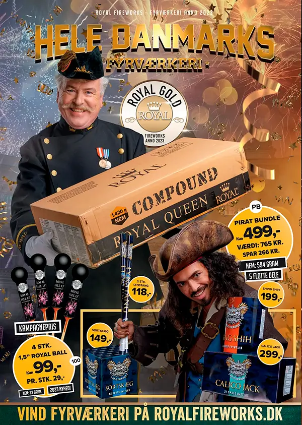 Royal Gold Fyrv&aelig;rkerikatalog 2023