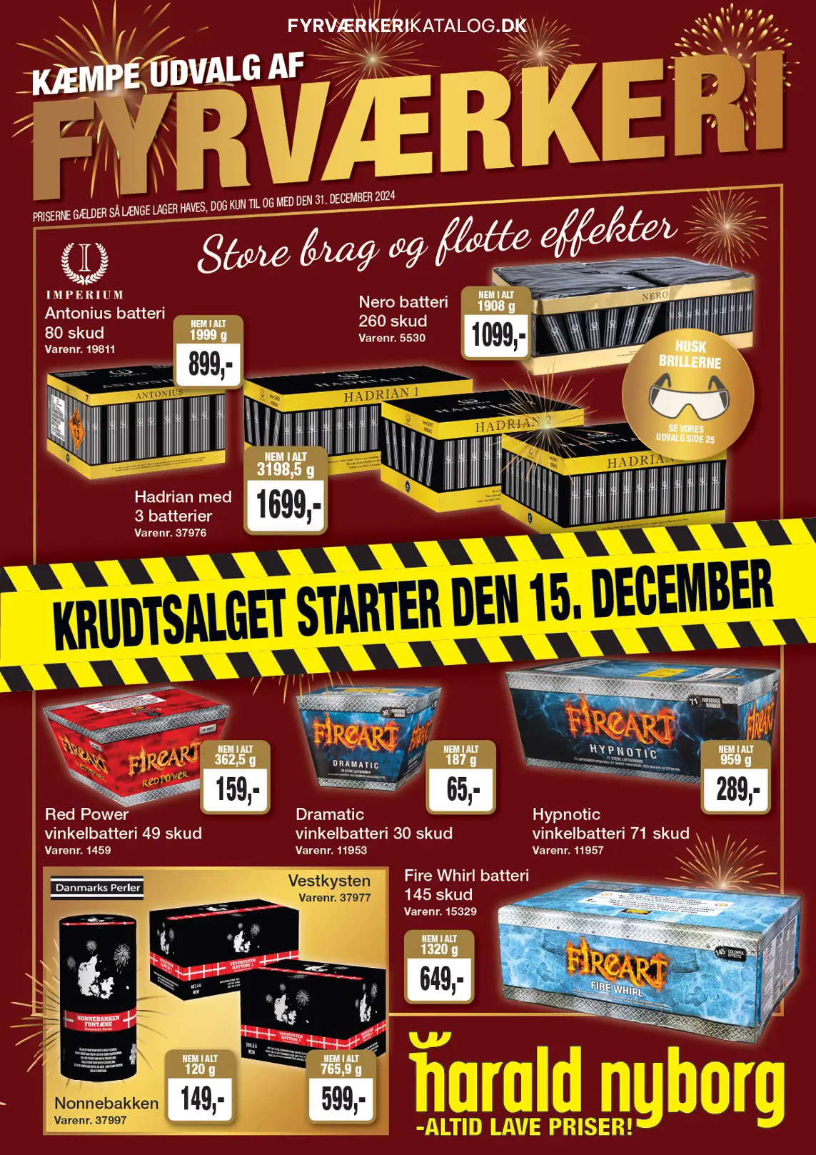 Harald Nyborg Fyrv&aelig;rkerikatalog 2023