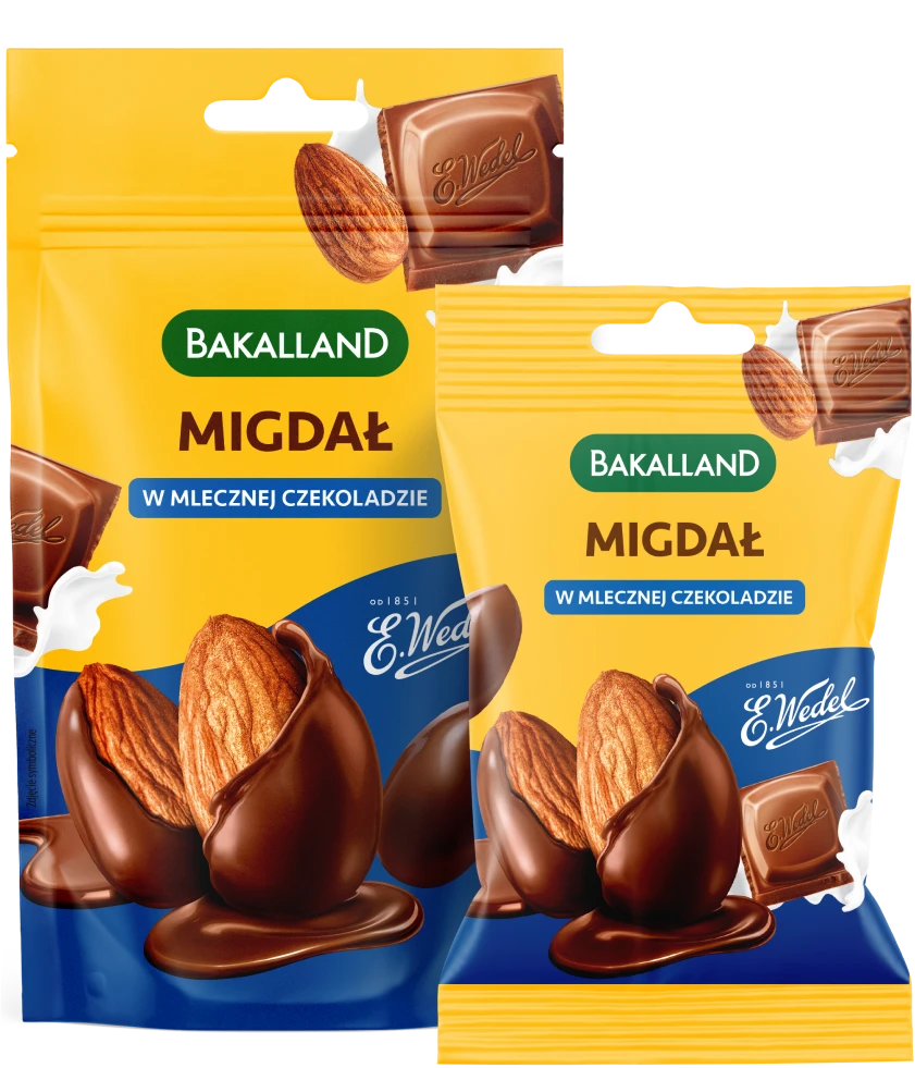 Bakalland - migdał w mlecznej czekoladzie