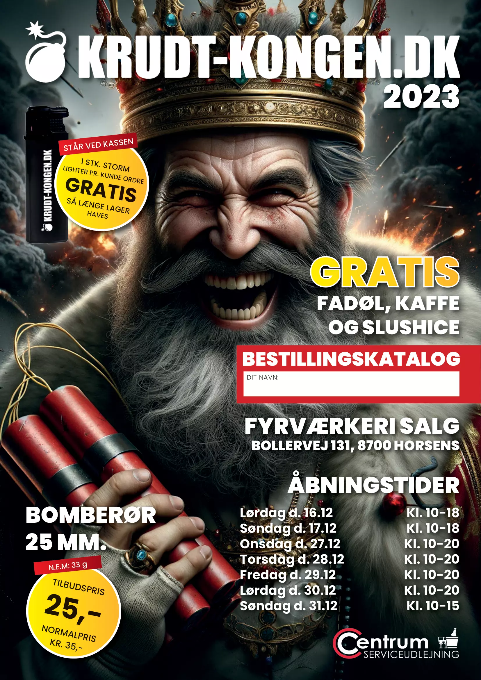 krudt kongen fyrv&aelig;rkerikatalog 2023