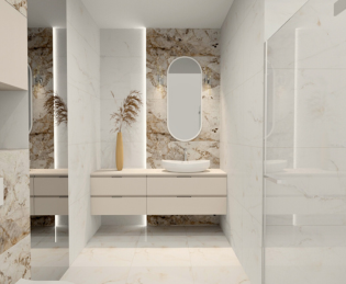 Projekt i wizualizacja łazienki Proszowice Projektowanie łazienek Brzesko – Salony Łazienek Wójcik