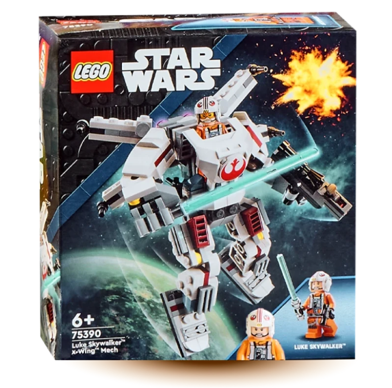 Pudełko klocków lego z motywem z filmu Star Wars