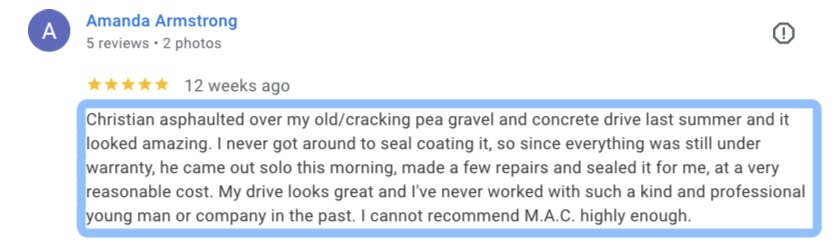 asphalt sealcoating company near Louisville, KY