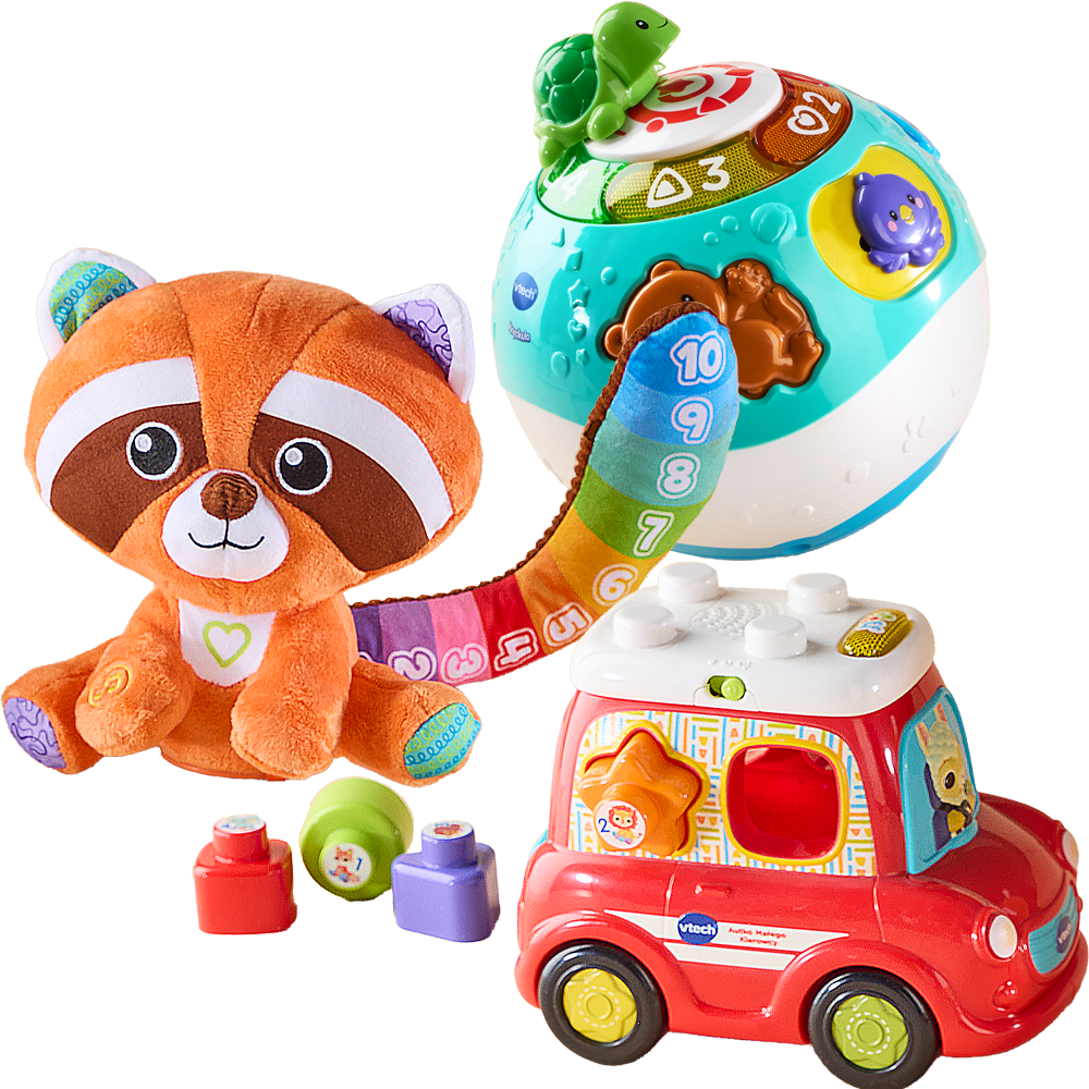 Zabawki dla niemowląt Zabawki dla niemowląt - lis, piłka, samochód