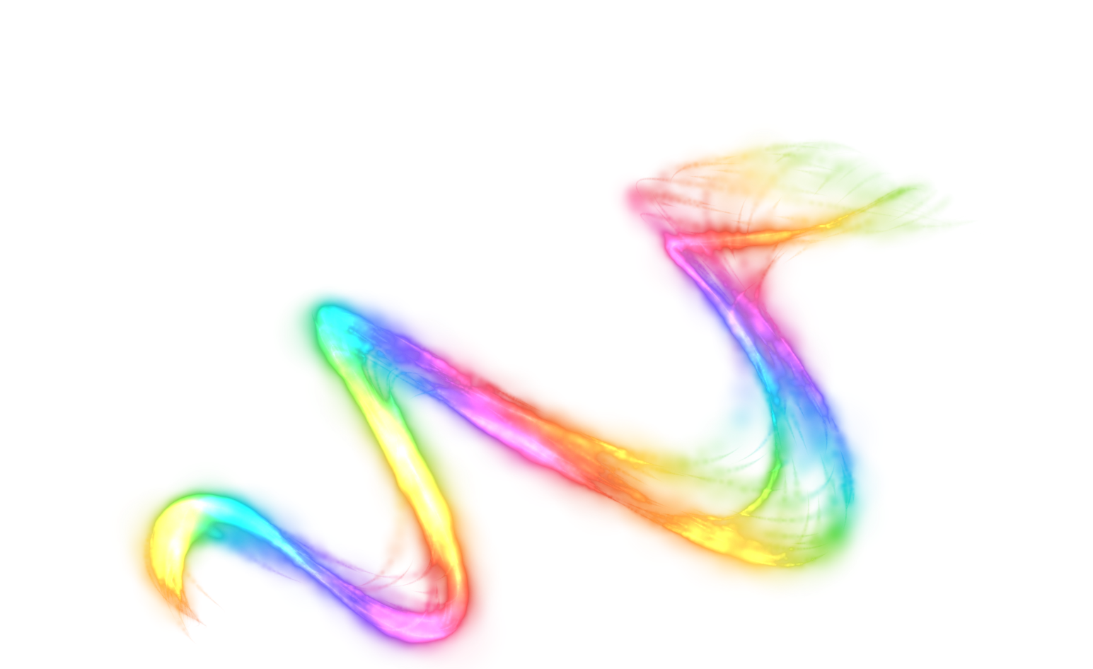 energy wave in rainbow colors