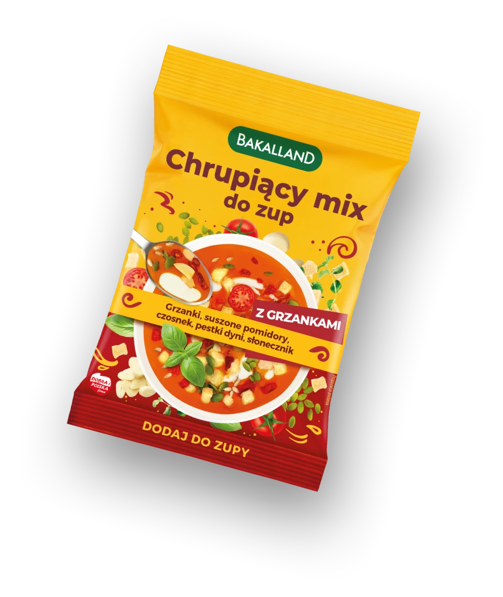 Chrupiący mix do zup z grzankami