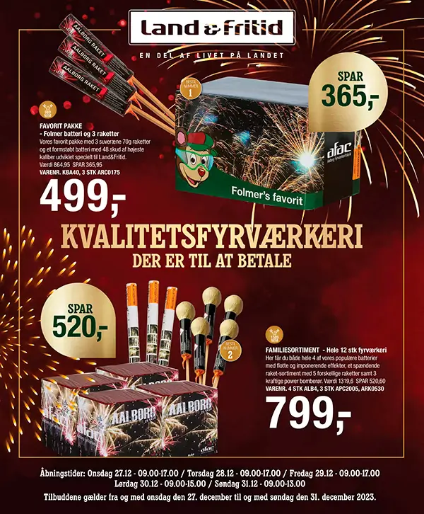 Land & Fritid Fyrværkerikatalog 2023