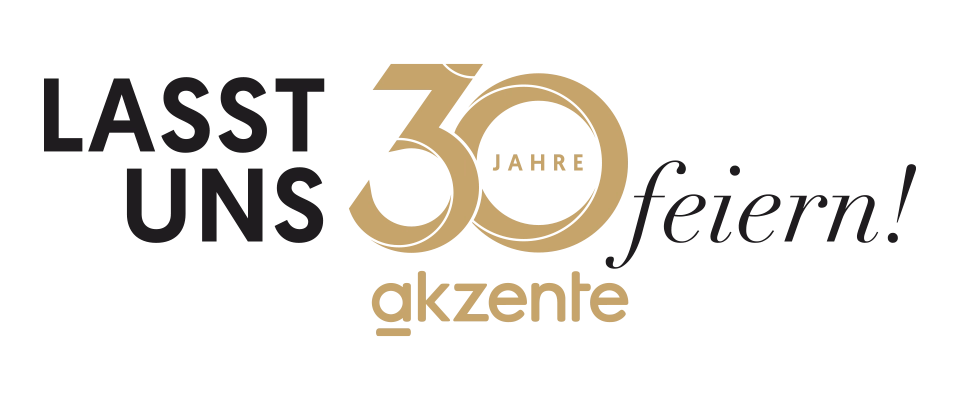 Lasst uns 30 Jahre akzente feiern.