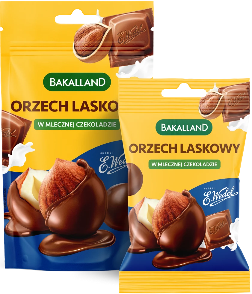 Bakalland - orzech laskowy w mlecznej czekoladzie