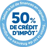 50% de crédit d'impôt