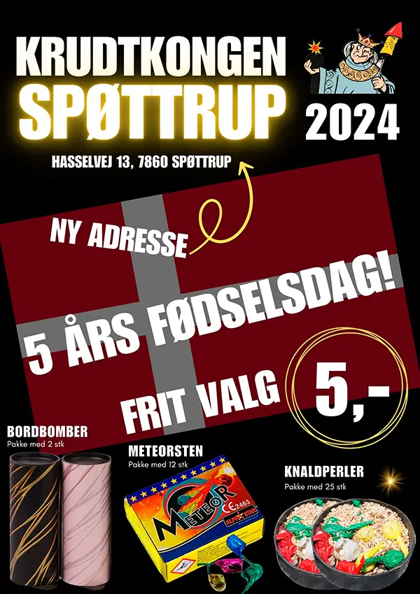 Krudtkongen Spøttrup Fyrværkerikatalog 2024 2025