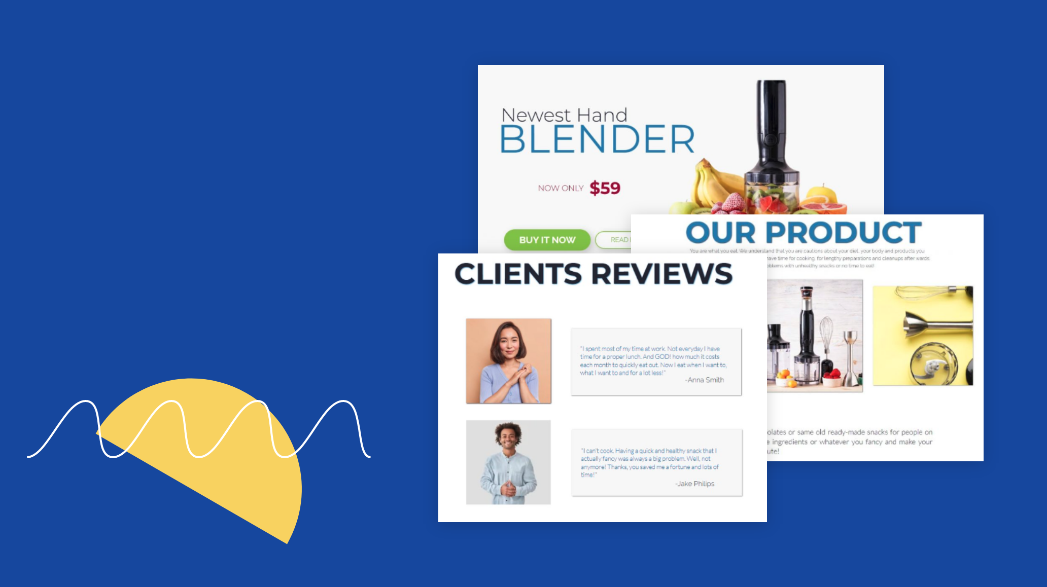 examples of landing pages