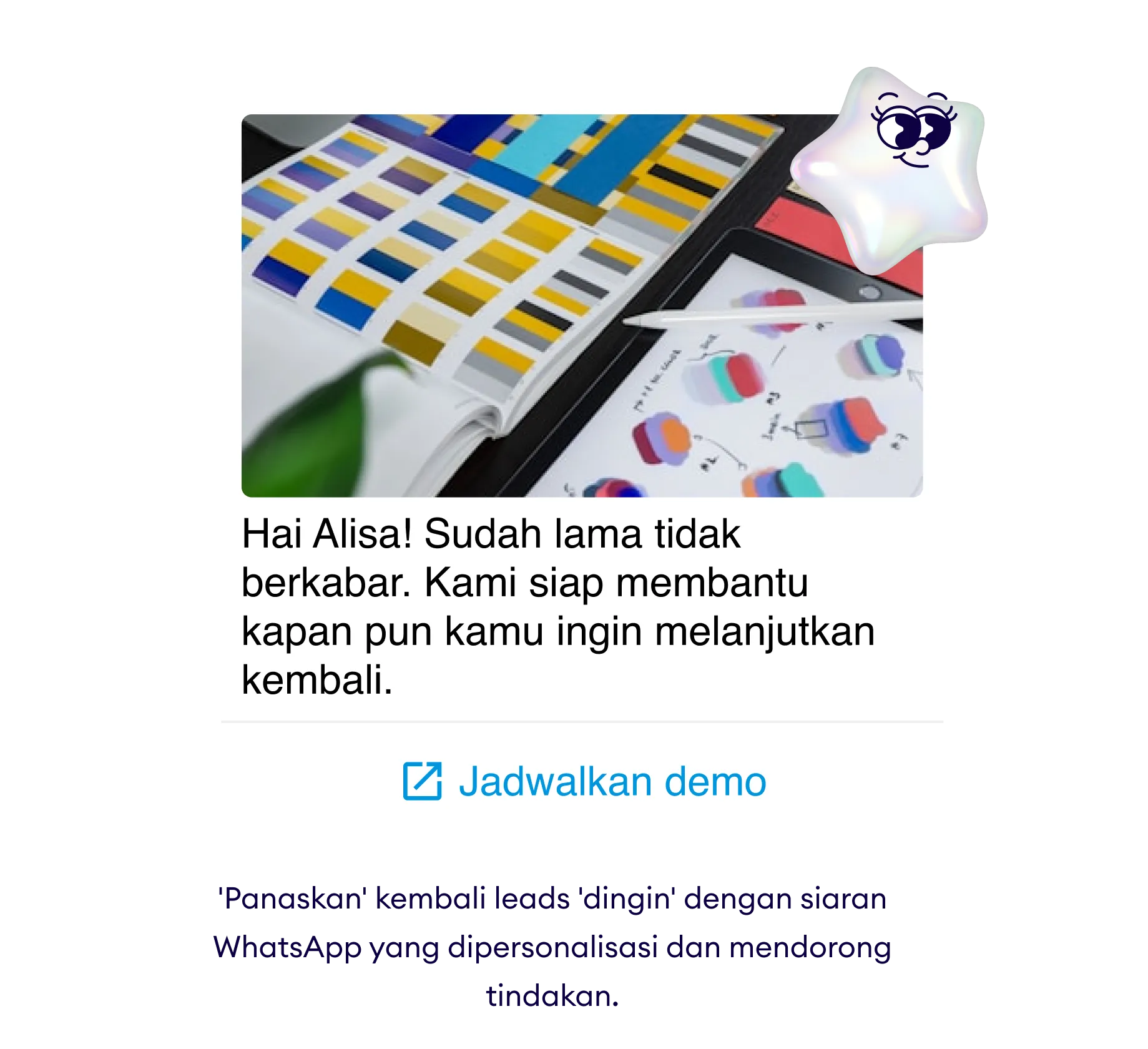 Terhubung kembali berkat sentuhan personal