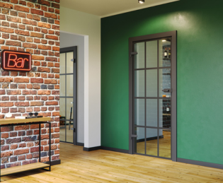 Drzwi szklane Eleganckie i nowoczesne, idealne do biura, łazienki lub salonu.