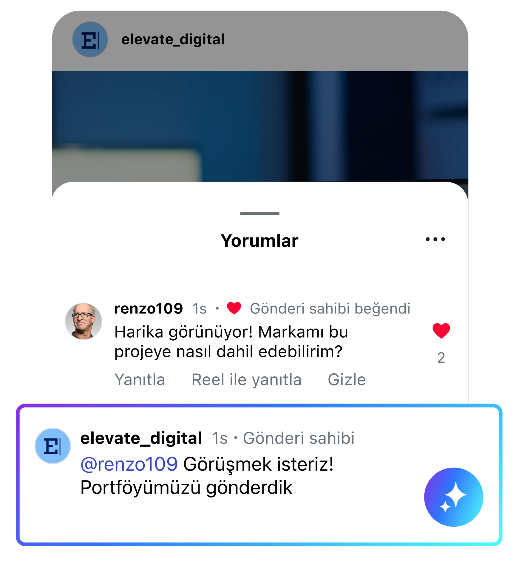 AI managing social comments