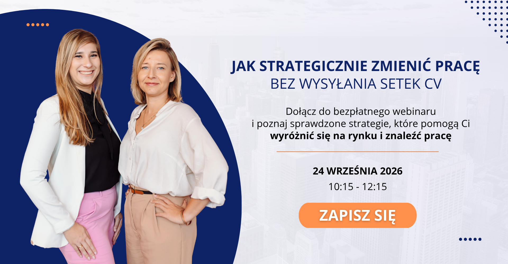 Webinar: Jak strategicznie zmienić pracę bez wysyłania setek CV 09.07.2026