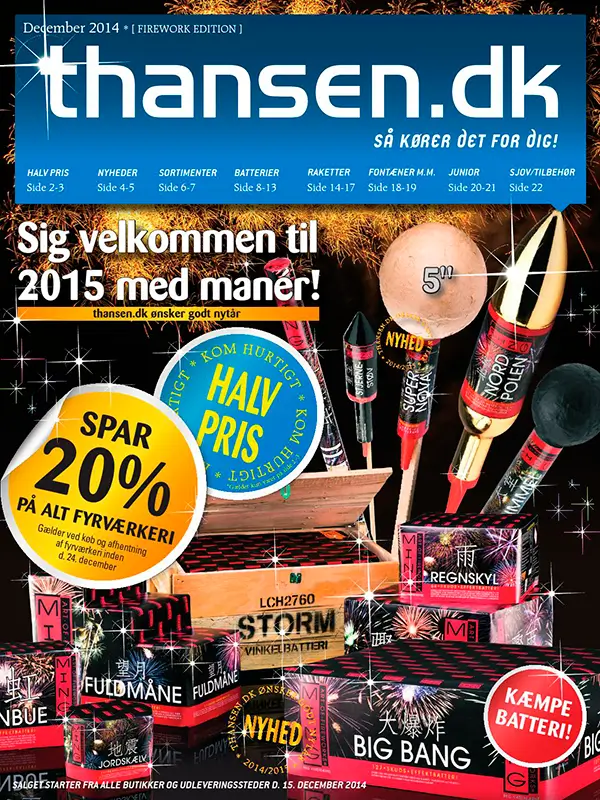 Thansen Fyrværkerikatalog 2014