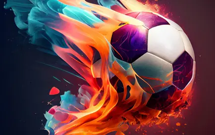 WM-Miniplaner 2026 Motiv Feuerball mit individuellem Firmenlogo-Eindruck.