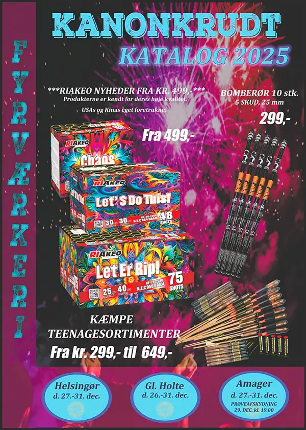 Royal Fireworks Gold fyrv&aelig;rkerikatalog 2025 2026