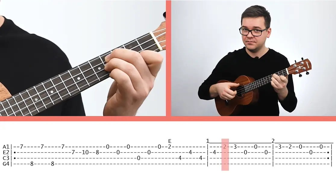 Szkoła Ukulele 1 Kurs online - fingerstyle