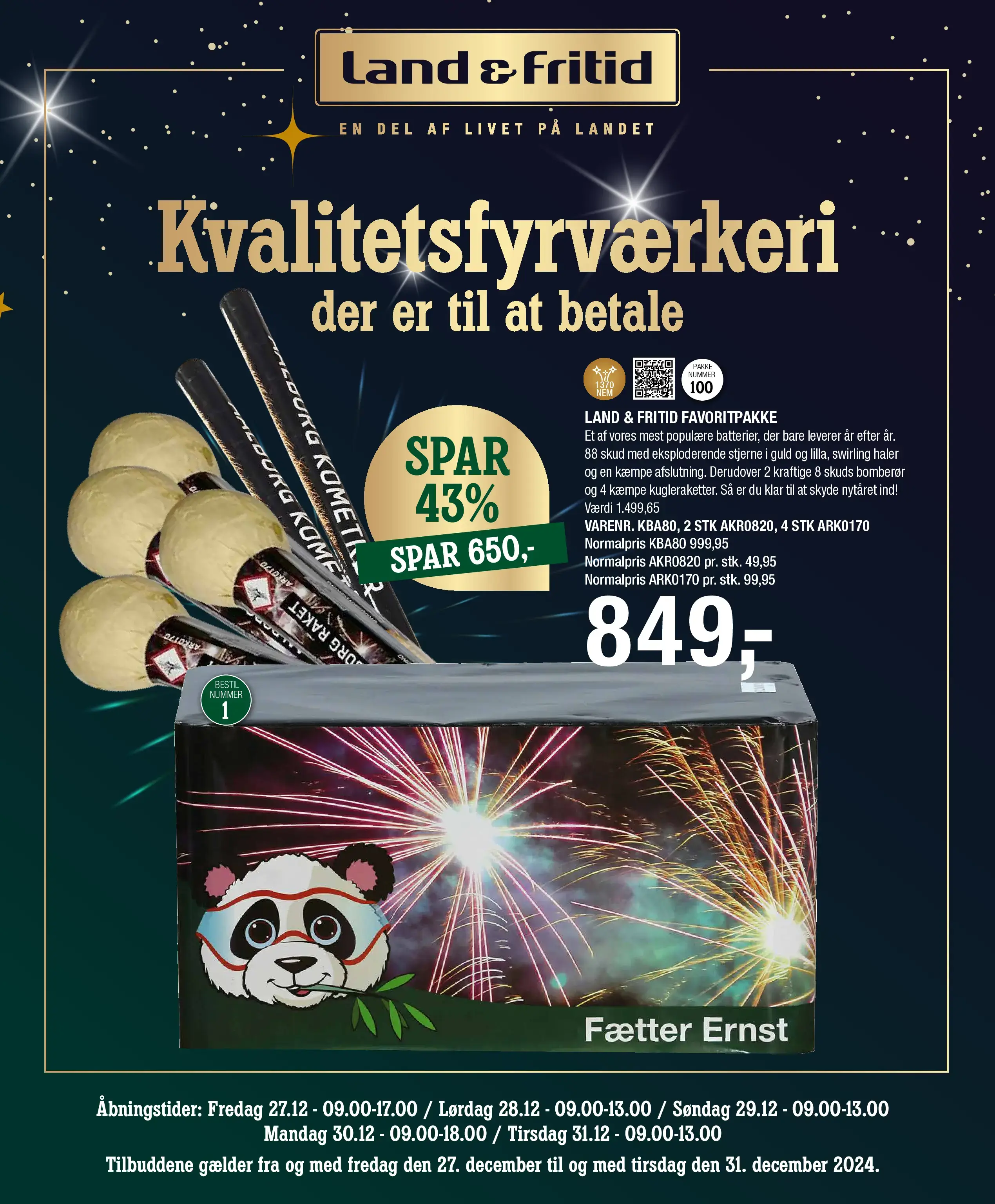 Land & Fritid Fyrværkerikatalog 2024