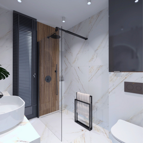 Kolekcja Toja Beige od hiszpańskiego producenta El Molino Wizualizacja i projektowanie lazienek Kraków