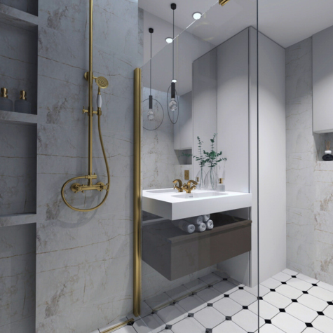Nowoczesne projekty łazienek Kraków Wizualizacja i projektowanie lazienek Kraków
