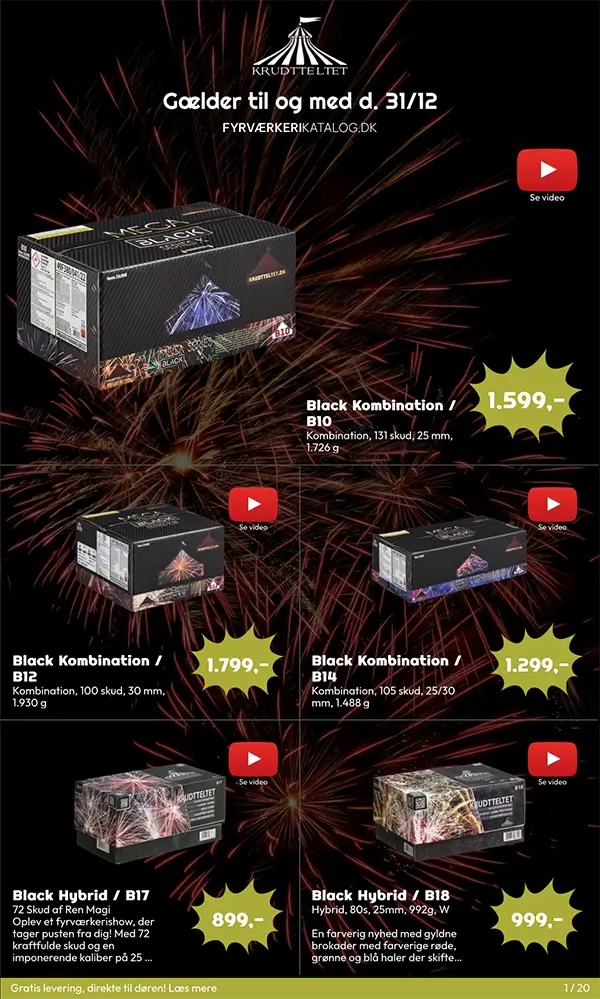 Krudtteltet fyrværkerikatalog 2024 2025