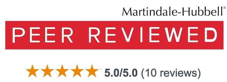 Martindale-Hubbell: 5-Star Rated