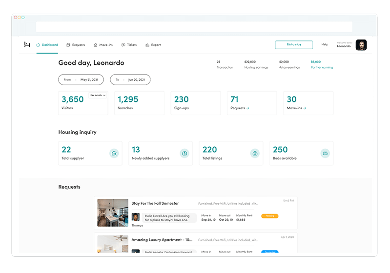 4stay Discovering OffCampus Housing Portal