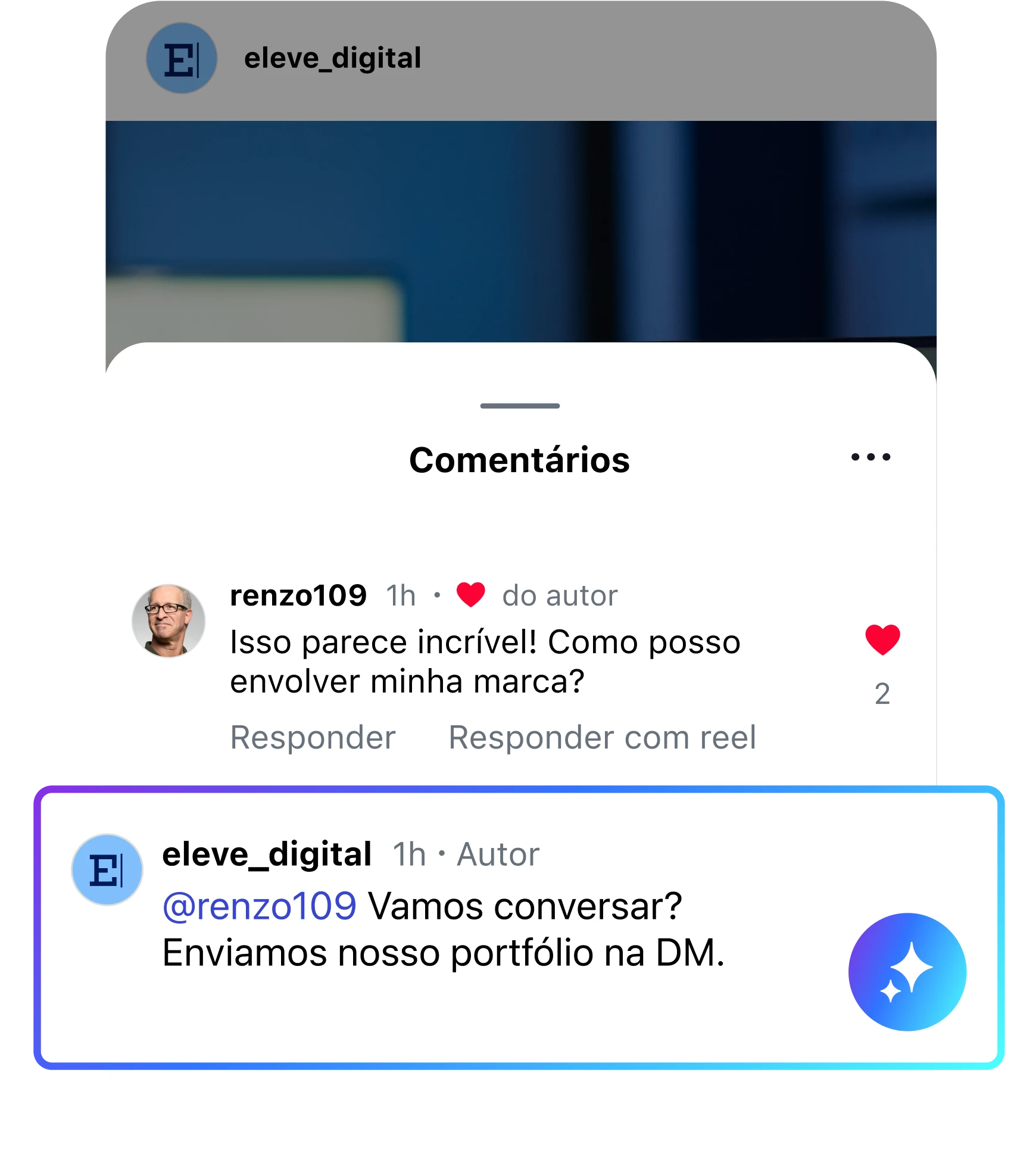 AI managing social comments