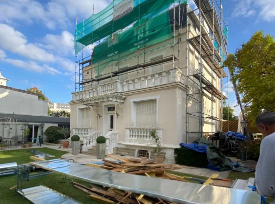 Photo travaux de couverture en ardoise dans le 94