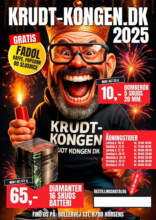 Krudt-kongen Fyrv&aelig;rkerikatalog 2025 2026