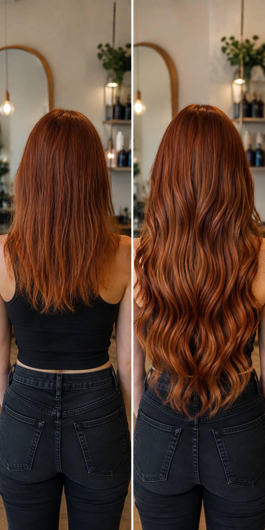 Real Bell Arte client with a signature natural-looking hair extension finish