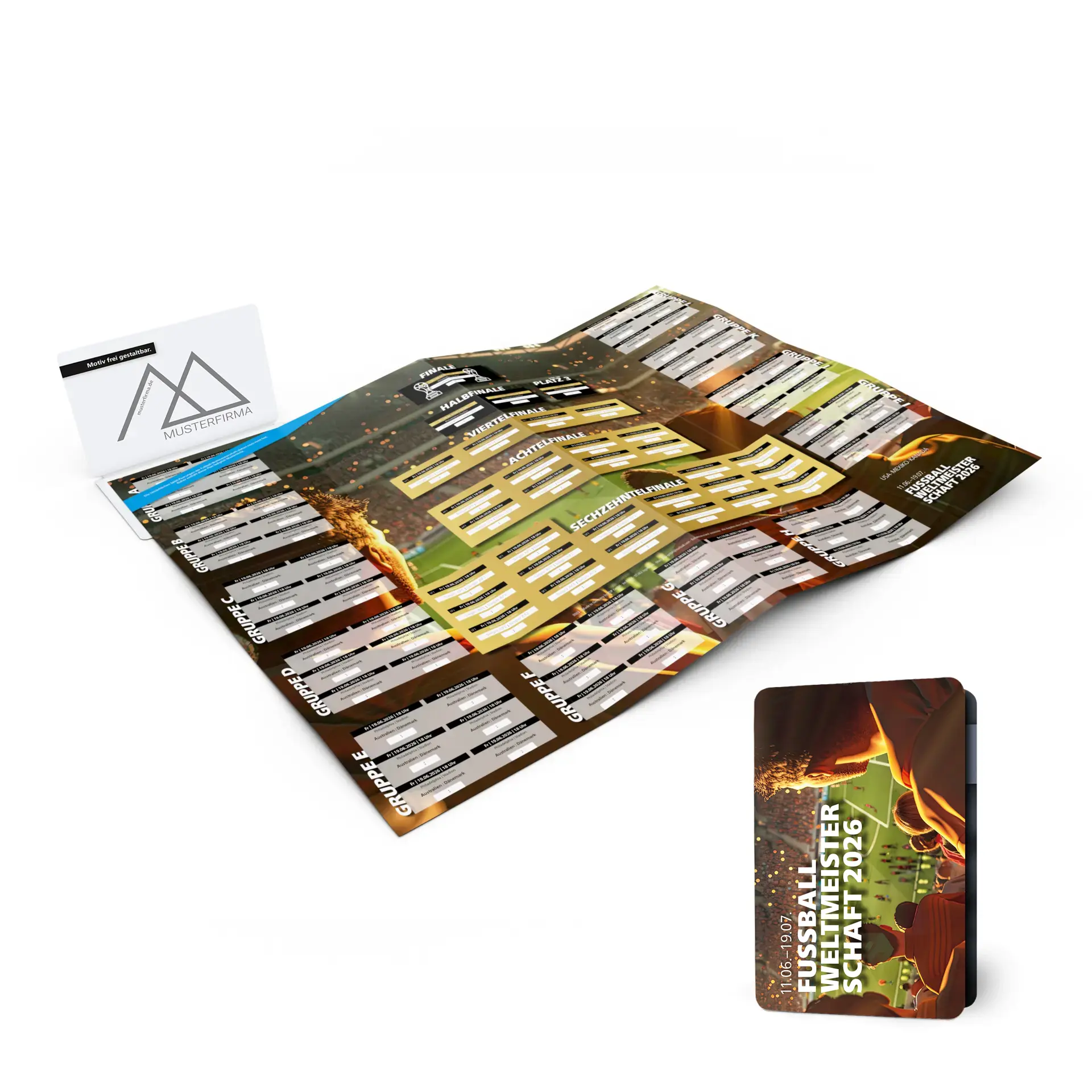 Nachhaltige WM-Card 2026 aus Recyclingpapier Blauer Engel