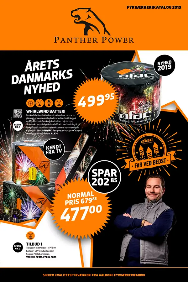 AFAC Panther Fyrværkerikatalog 2019