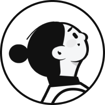 Ilustracja przedstawiająca stylizowaną postać kobiety w profilu, używana jako awatar opinii klienta