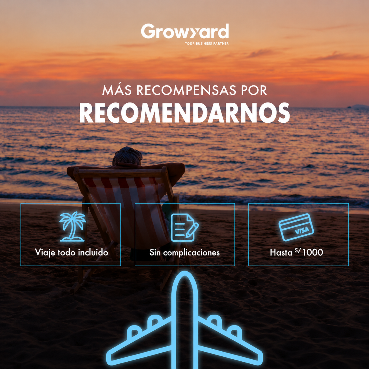 Equipo de Growyard en una reunión de coordinación con un referido en la oficina