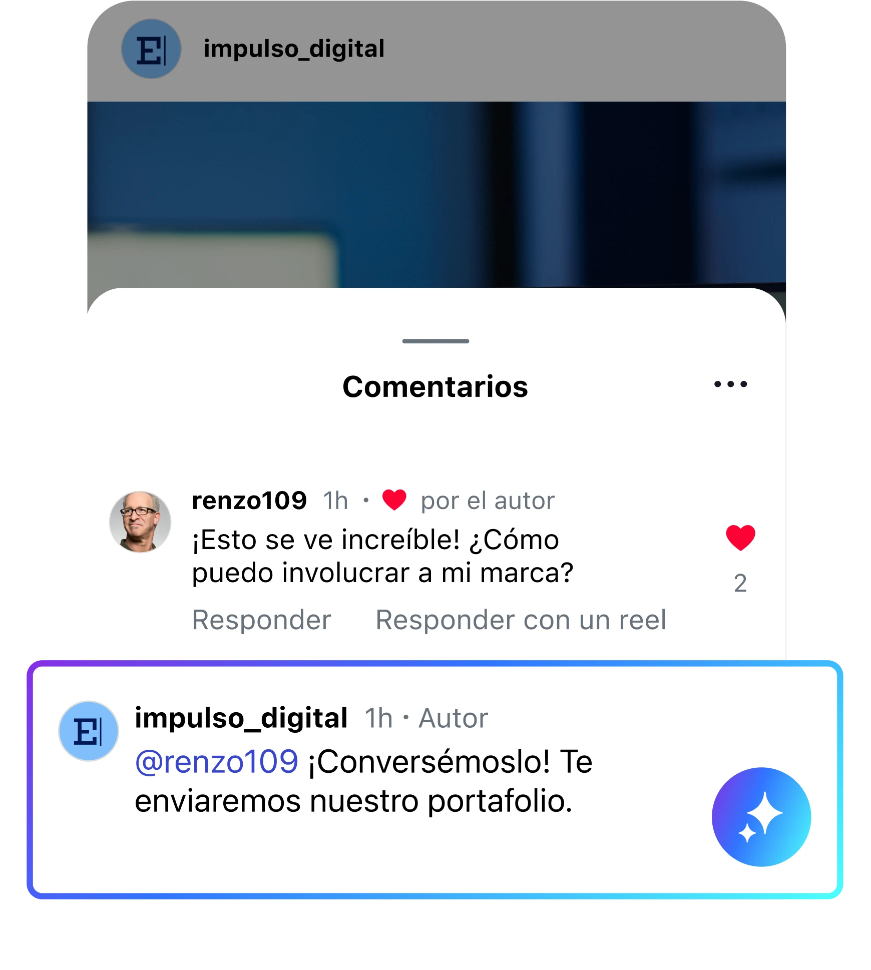 AI managing social comments