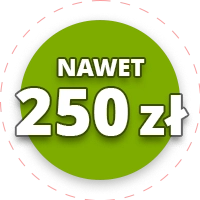 grafika nawet dwieście pięćdziesiąt złotych