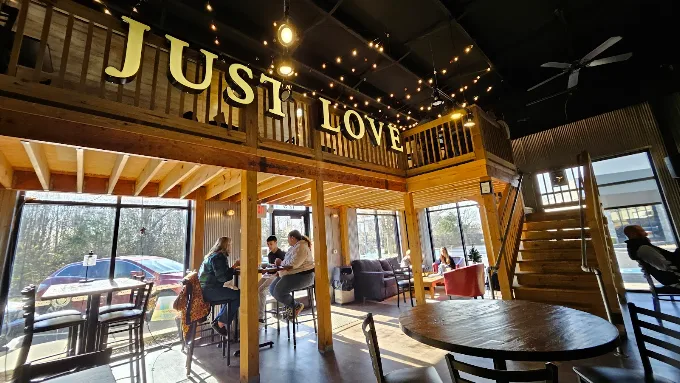 Cafe interior representing the Murfreesboro flagship