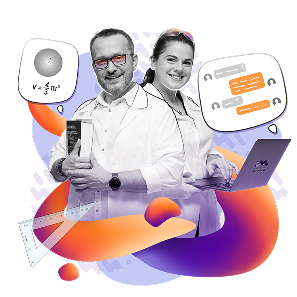 Zdjęcie przedstawiające nauczycieli z komputerami