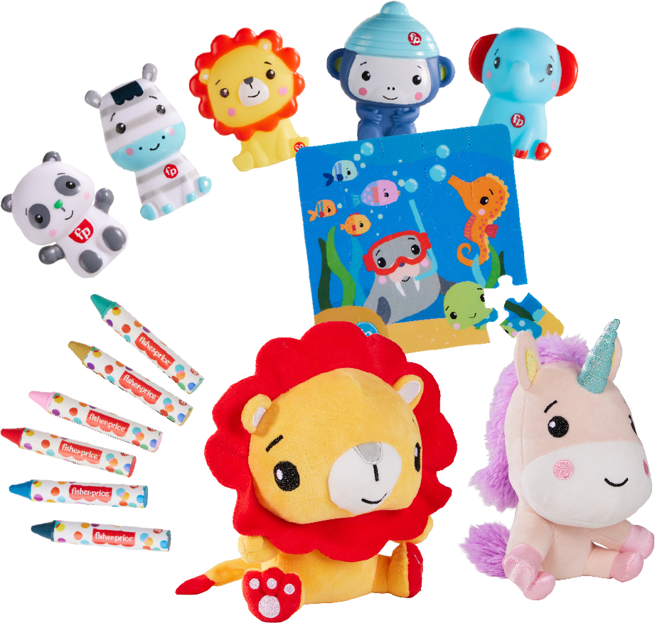 Zabawki do kąpieli Zabawki do kąpieli - kredki, książka, pluszaki, figurki