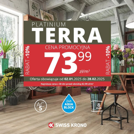 Panele laminowane Platinium Terra to idealny wybór dla osób ceniących ciepło i przytulność Zapraszamy do Salonów Fachowiec w Krakowie, Kielcach, Busku-Zdroju oraz Kazimierzy Wielkiej.