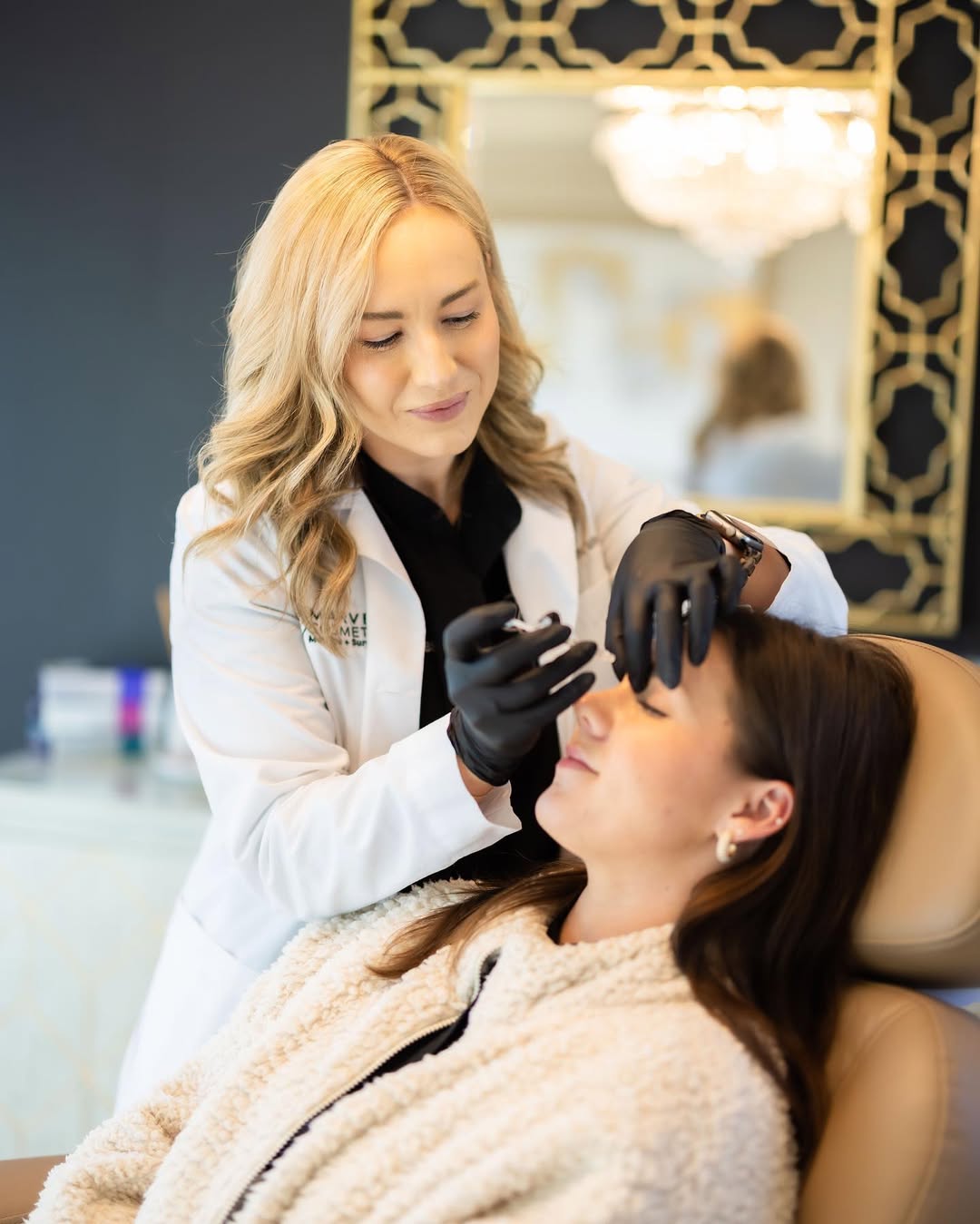 Marvel Cosmetic MedSpa client receiving injectables treatment