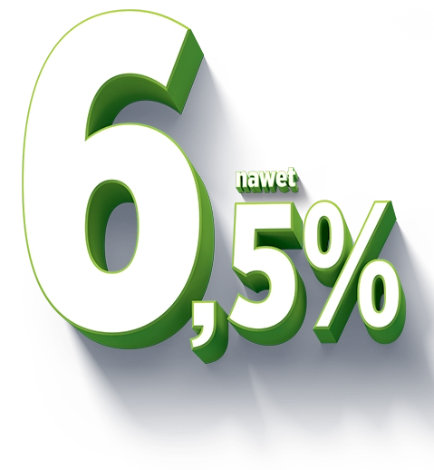 nawet 6,5 procent