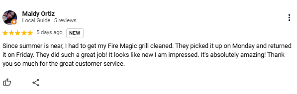 M Aldy Review - Phoenix Grill Cleaning